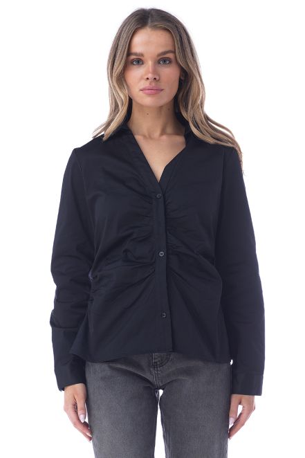 MAC RUCHED BUTTON UP TOP