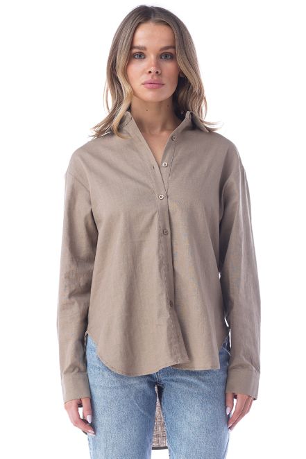 MULAN RELAXED BUTTON-UP TOP